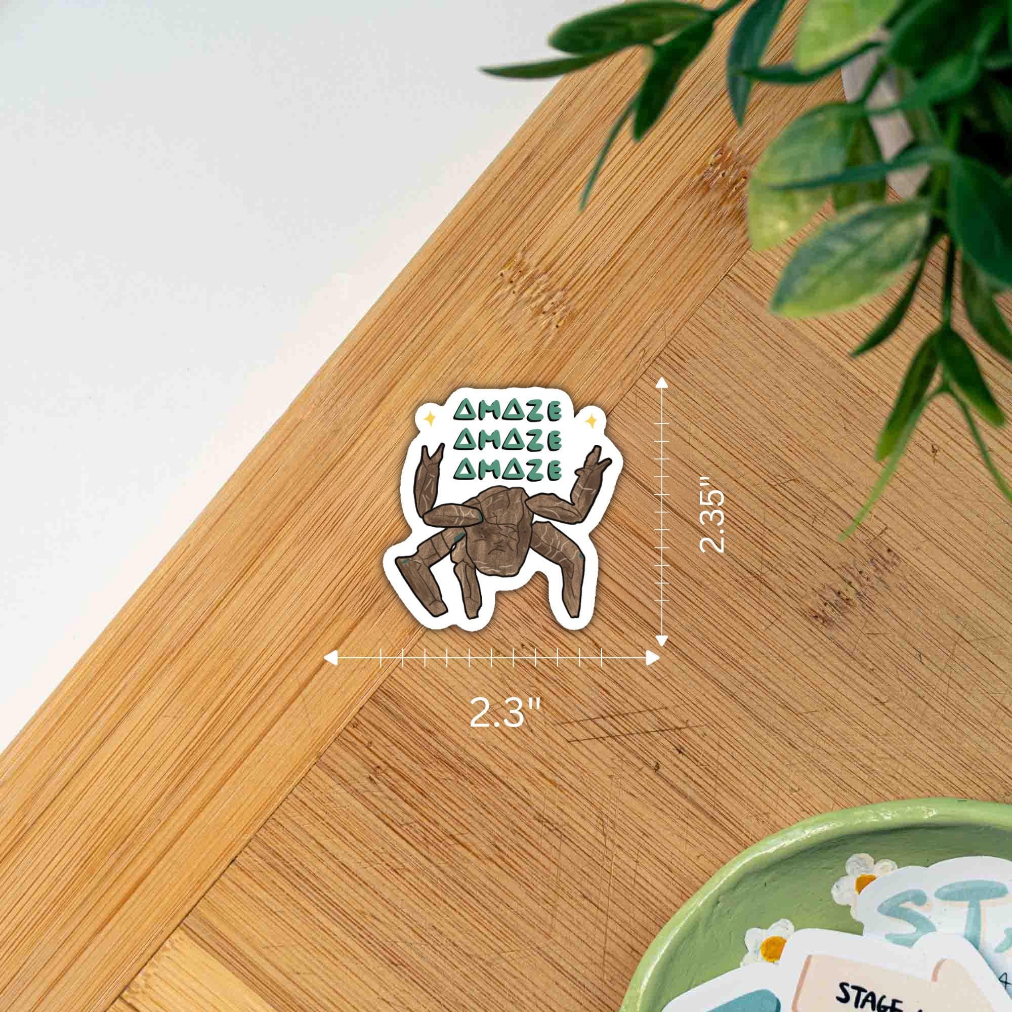 Amaze Amaze Amaze Minimalist Space Sticker thumbnail 2