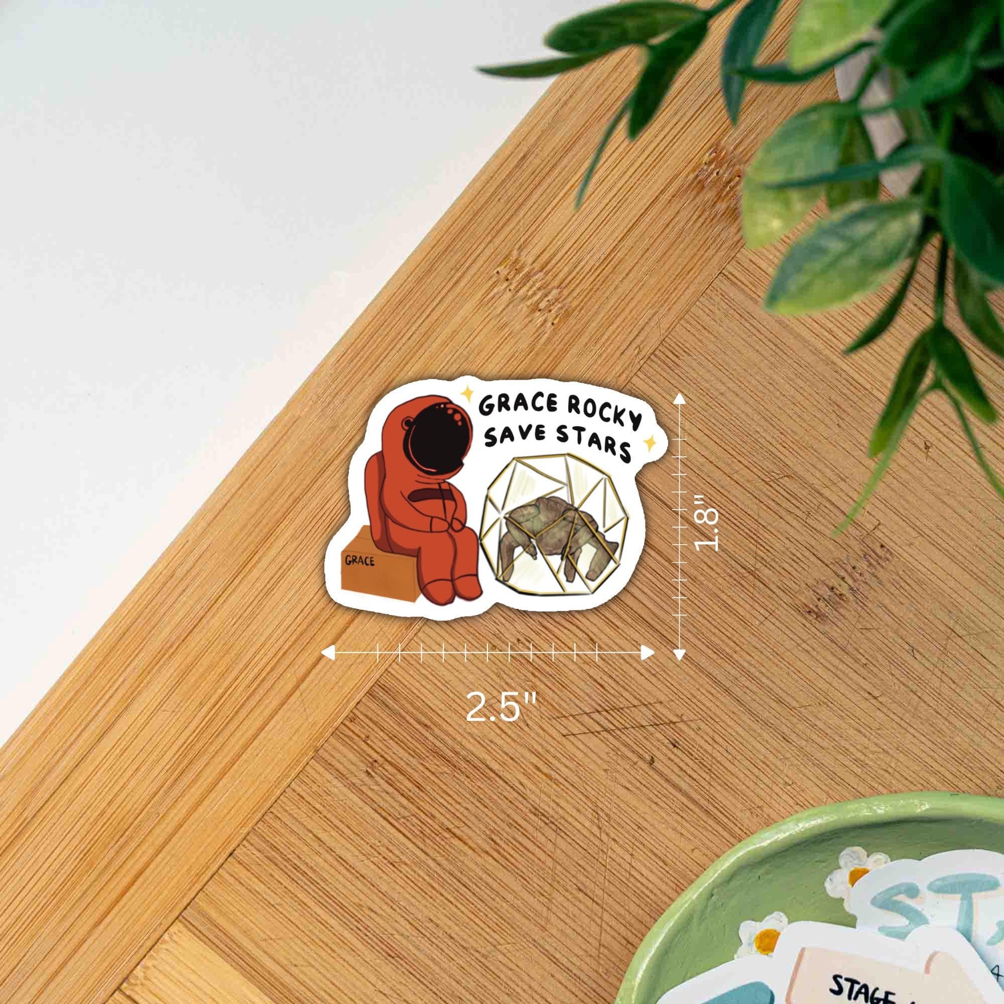 Amaze Amaze Amaze Minimalist Space Sticker thumbnail 5