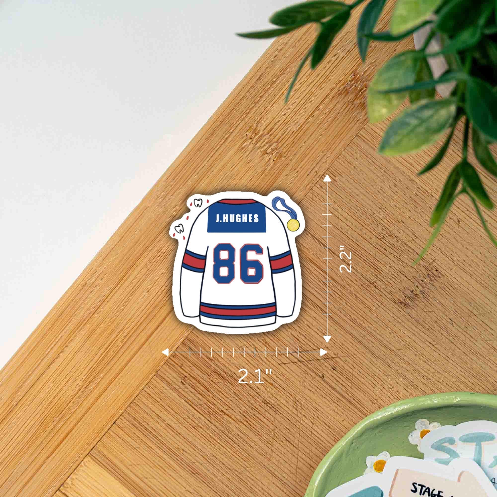 Jack Hughes Golden Goal Quinn Hughes Seeing Ghosts Sticker thumbnail 2