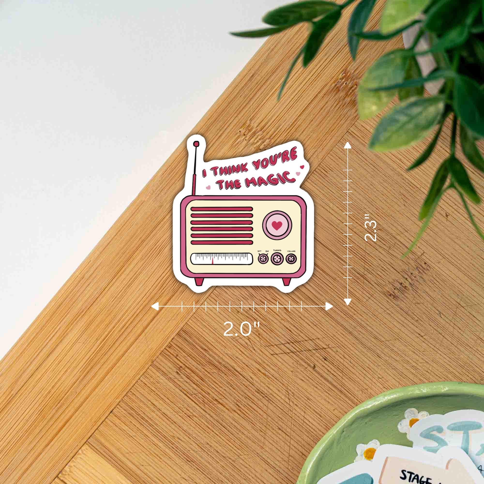 I Want the Magic Retro Pink Romance Sticker thumbnail 5