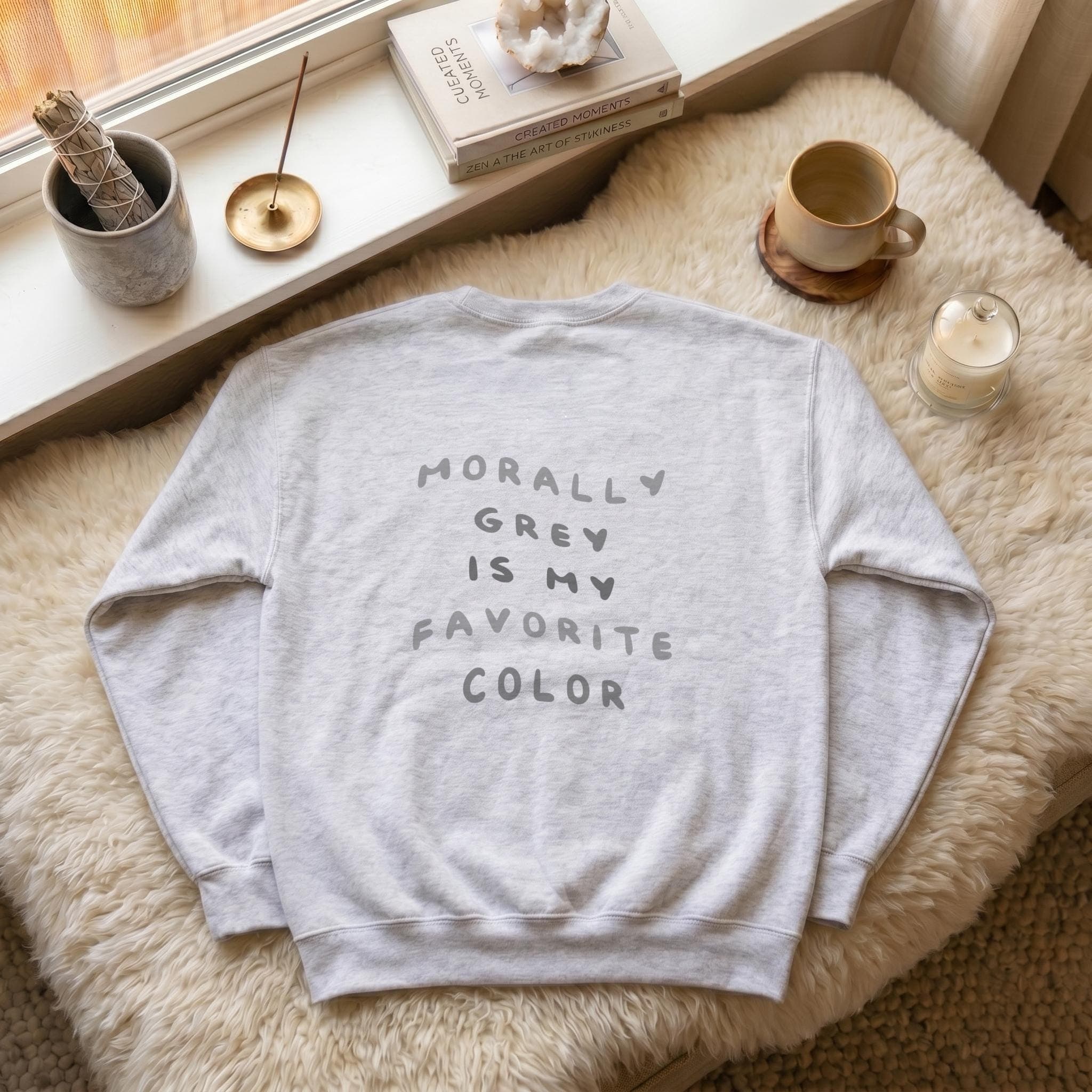Morally Grey Is My Favorite Color Sweatshirt thumbnail 3