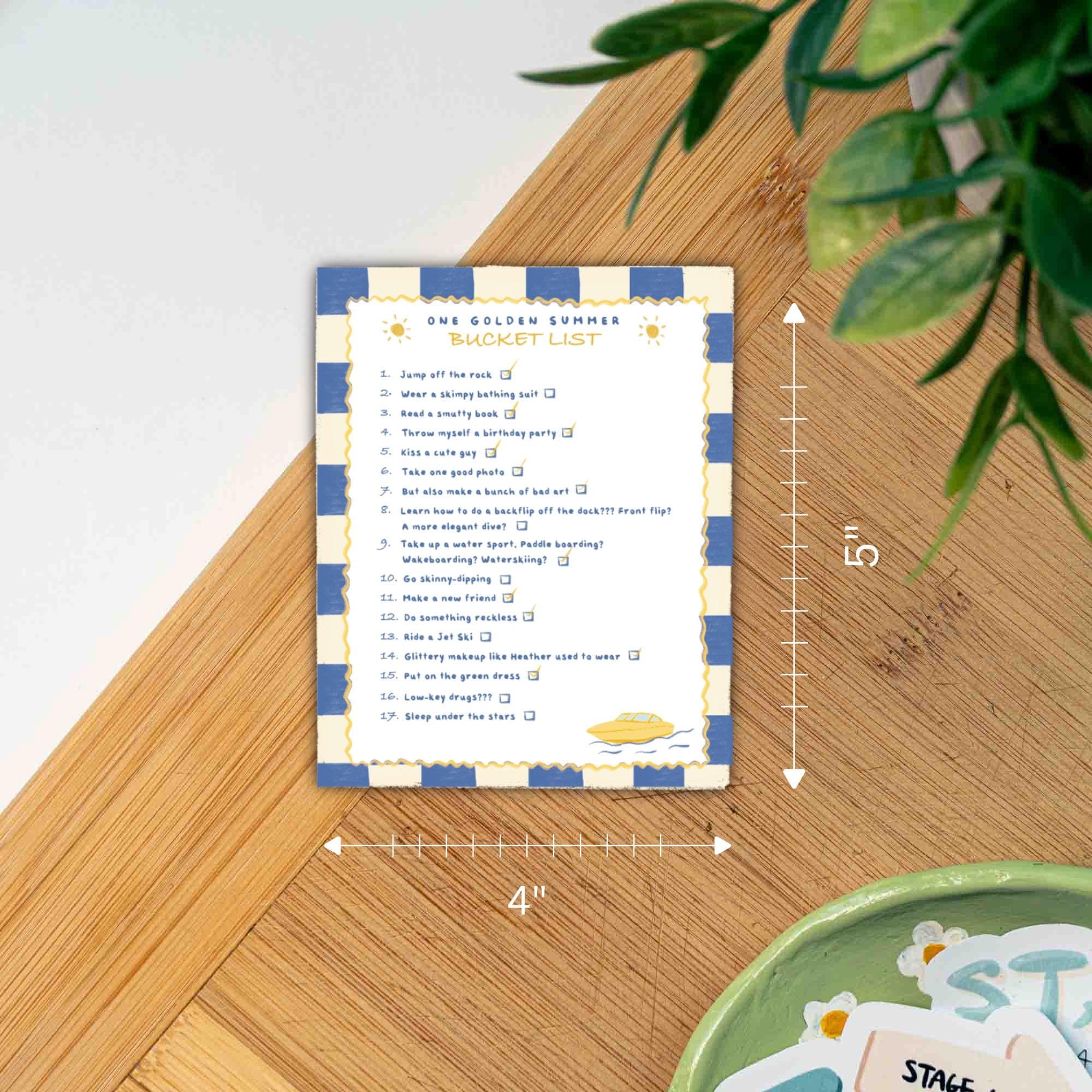 Lakeside Summer Romance Bookish Gift Bundle | Mini Art Print, Bookmark and Sticker thumbnail 4
