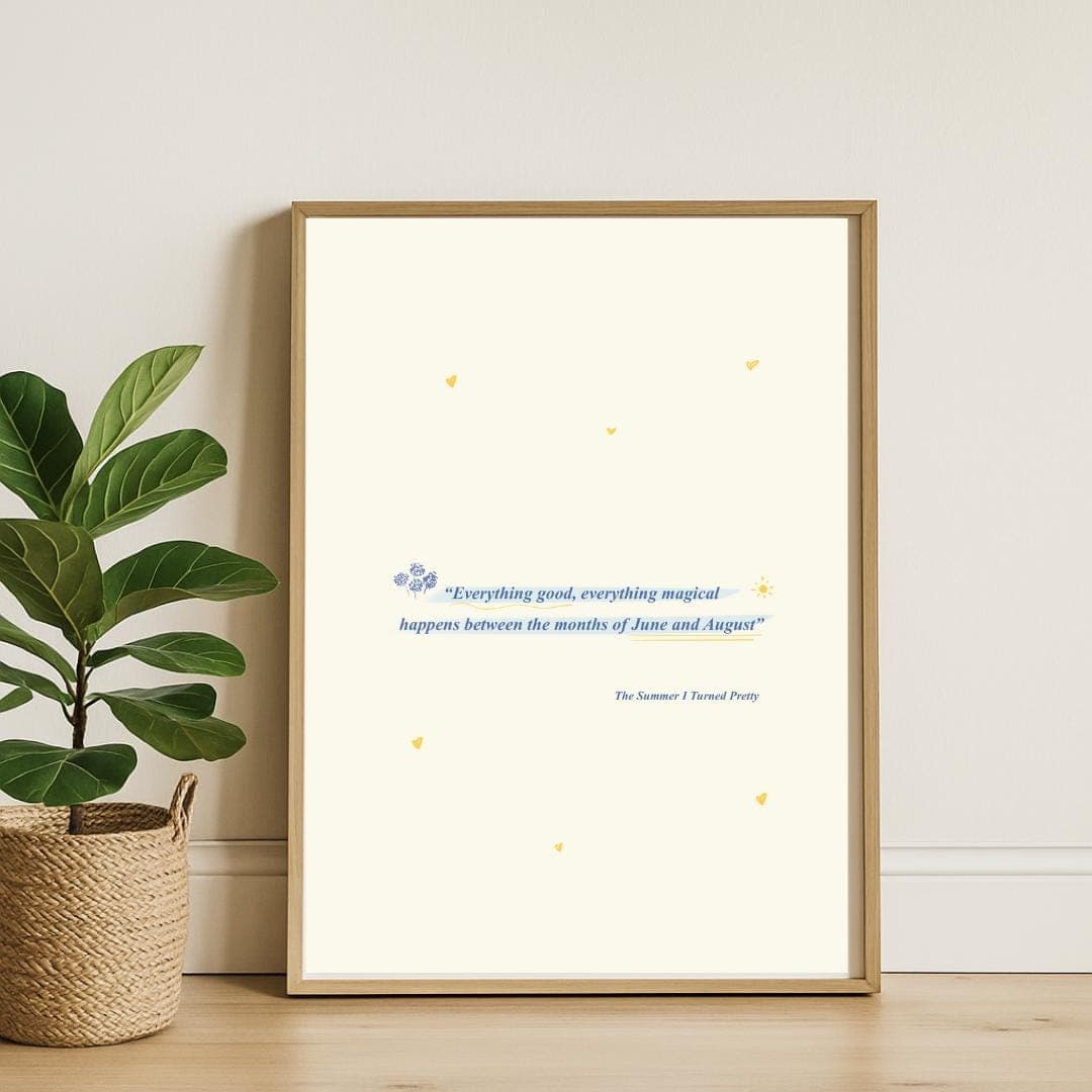 TSITP Digital Print, Summer Quote Wall Art, TSITP Cousins Beach Poster, Bookish Home Decor, Instant Download
