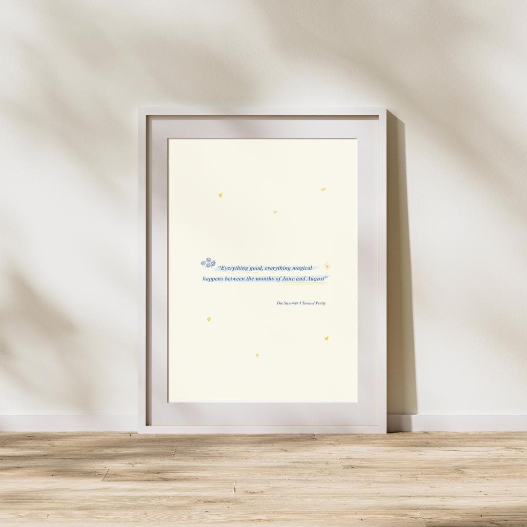 TSITP Digital Print, Summer Quote Wall Art, TSITP Cousins Beach Poster, Bookish Home Decor, Instant Download thumbnail 2