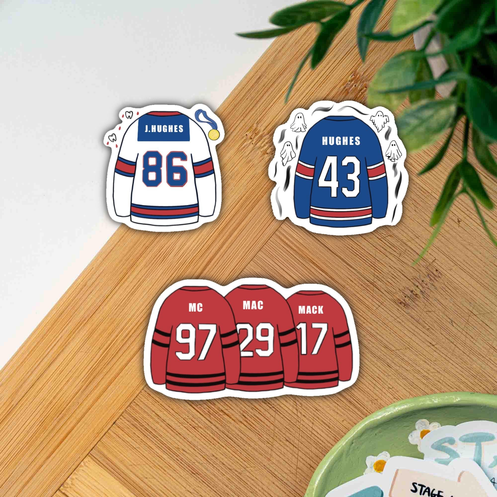 Jack Hughes Golden Goal Quinn Hughes Seeing Ghosts Sticker