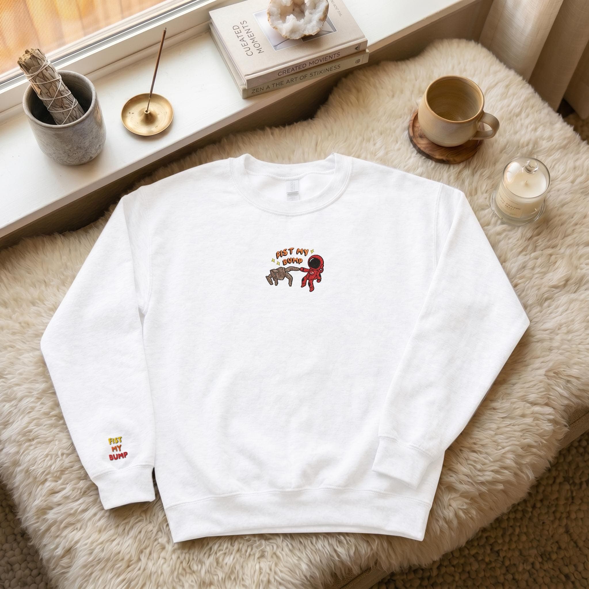 Fist My Bump Embroidered Sweatshirt