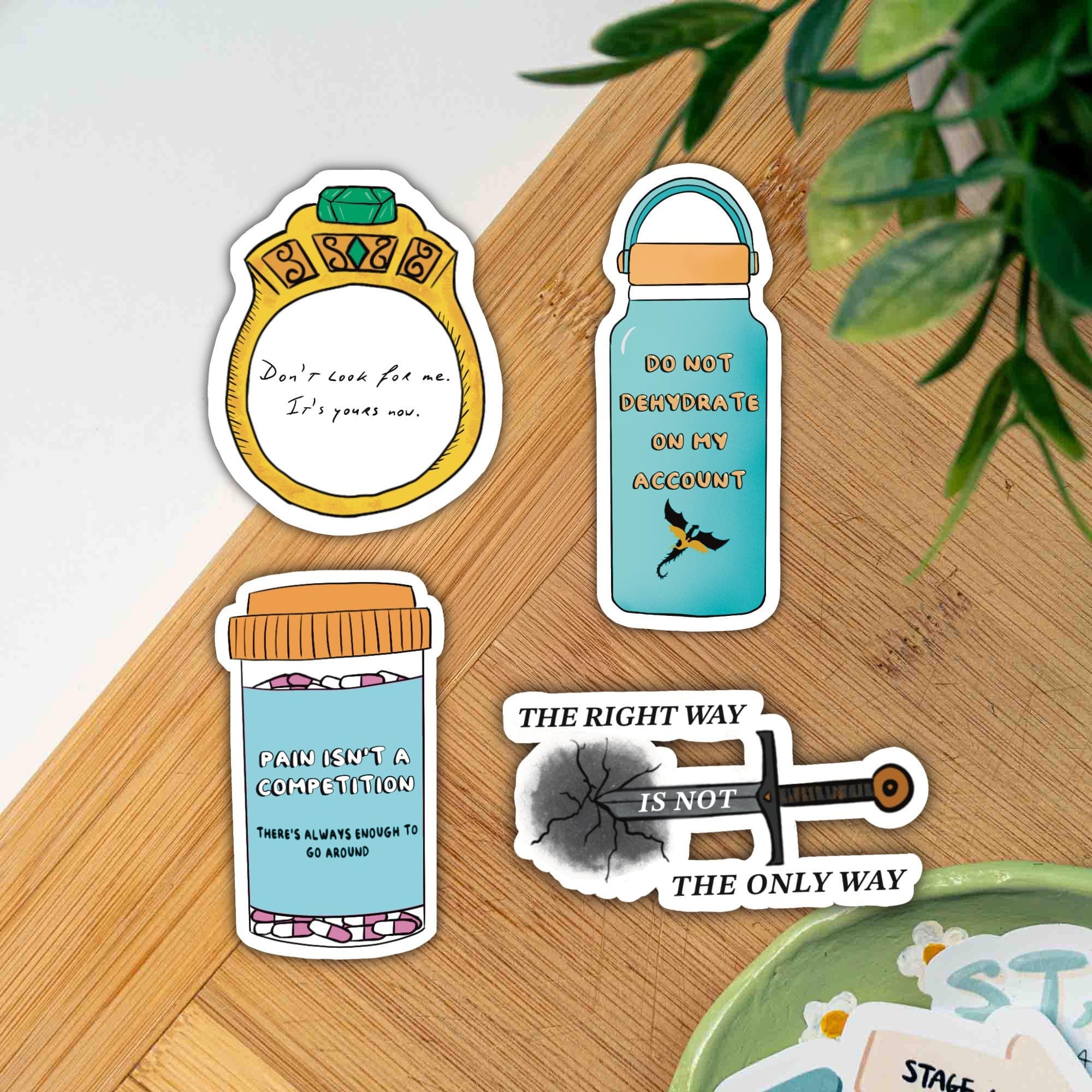 Dragon Romantasy Sticker