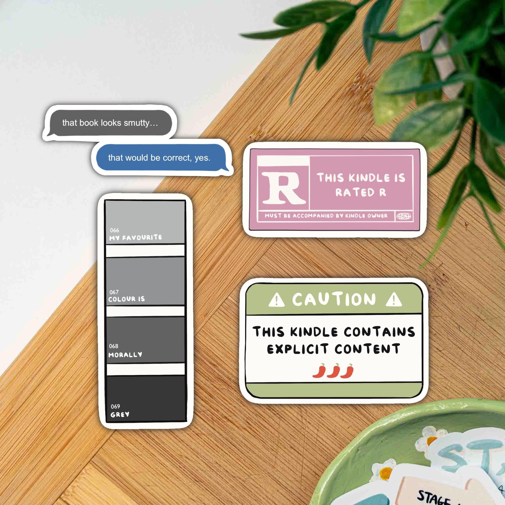 Spicy Romance Book Kindle Sticker